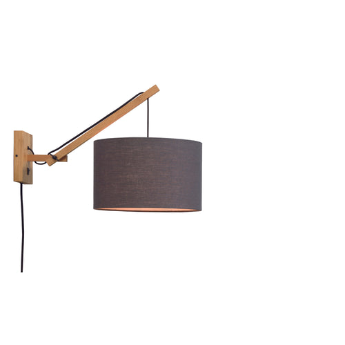 GOOD&MOJO wandlamp Andes - bruin - Ø32cm - vtwonen shop