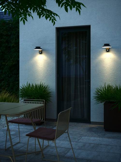Nordlux Justina Solar | Wandlamp | Zwart | SolarLED