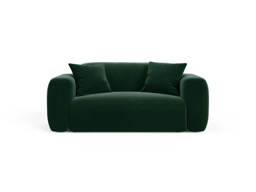 Cosmopolitan Design Modulaire bank Strino 2-zits, flueel flessengroen - 98x180x78cm