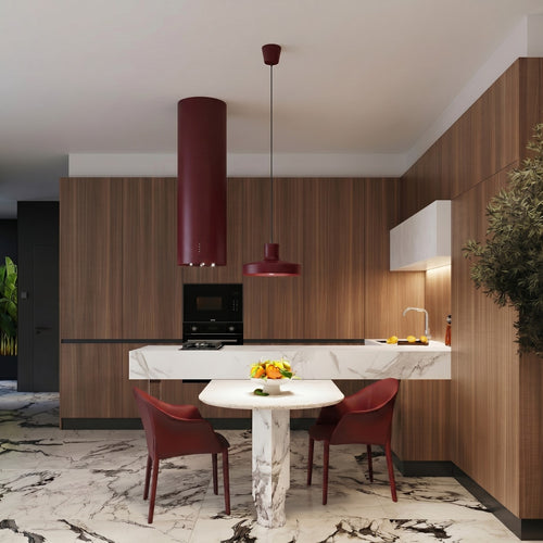 Sollux Lighting Hanglamp BILO bordeaux - 35x35x120cm