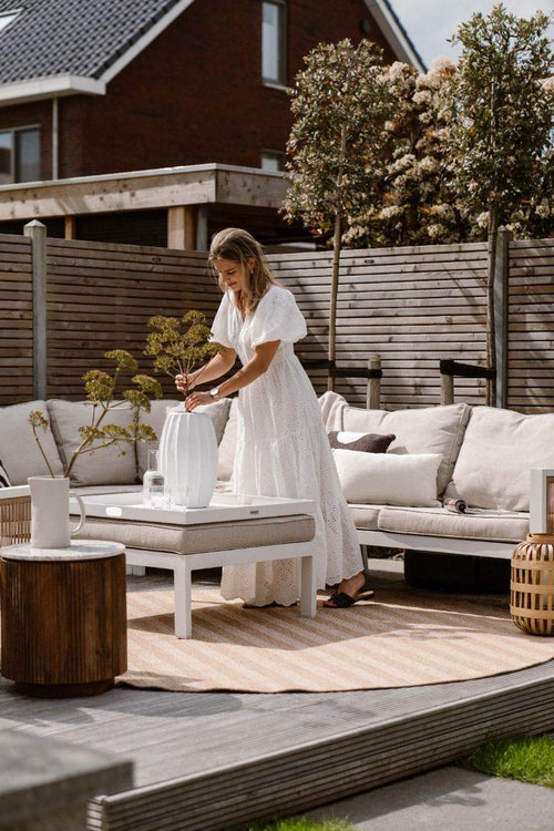 Interieur05 Rond Jute buitenkleed Naturel ZigZag - 240 x 240 cm - vtwonen shop