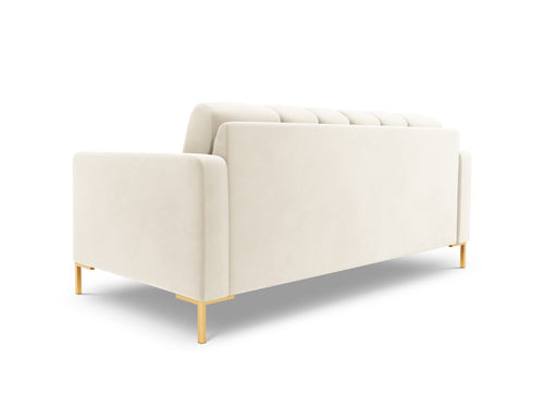 Cosmopolitan Design Bank Bali 2-zits, flueel, lichtbeige - 96x152x75cm