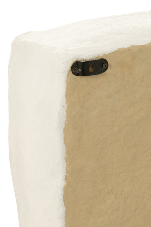 J-Line wandrek Flint - papier maché - wit - large - vtwonen shop
