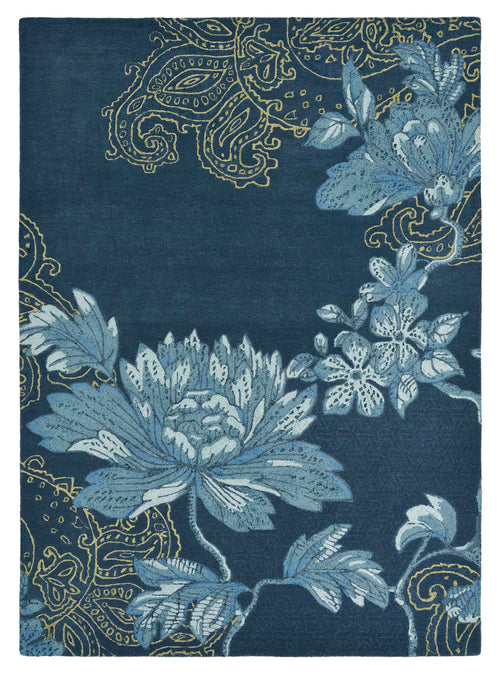 Laagpolig vloerkleed Wedgwood Fabled Floral Navy 37508 200x280 cm - vtwonen shop