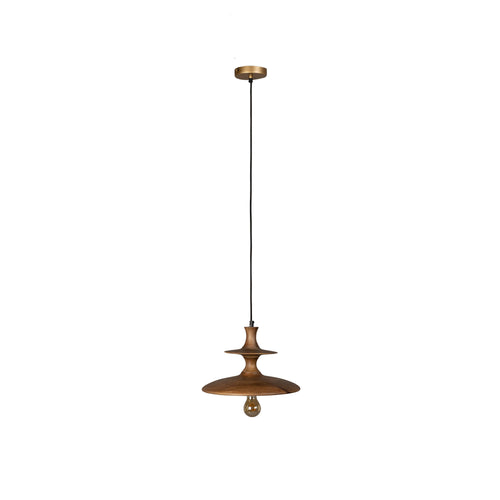 Dutchbone Cath Hanglamp 34 cm (S) Hout Bruin - vtwonen shop