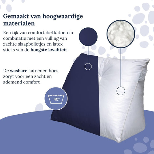 Ten Cate leeskussen - inclusief kussensloop - marineblauw - vtwonen shop