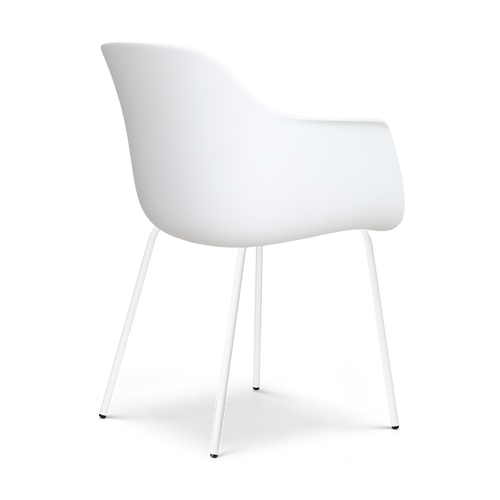 Nolon Nora-Liz Eetkamerstoel Wit - Beige Kussen - Witte Poten - vtwonen shop