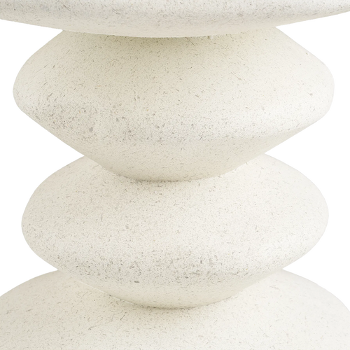 Artichok Aukje Fiberclay Bijzettafel Wit - Ø 36 x 46 cm - vtwonen shop