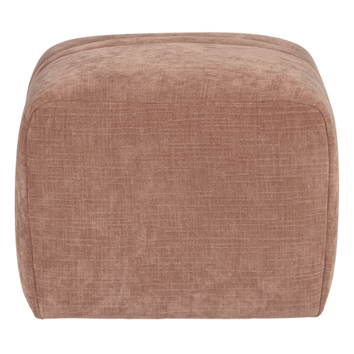 WOOOD hocker Omaire - Chenille - Lichtroze