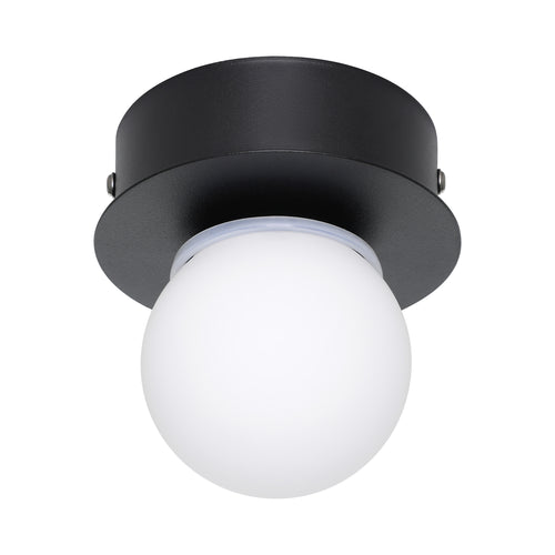 EGLO plafondlamp Mosiano - led - ø 11 cm - zwart/wit - vtwonen shop