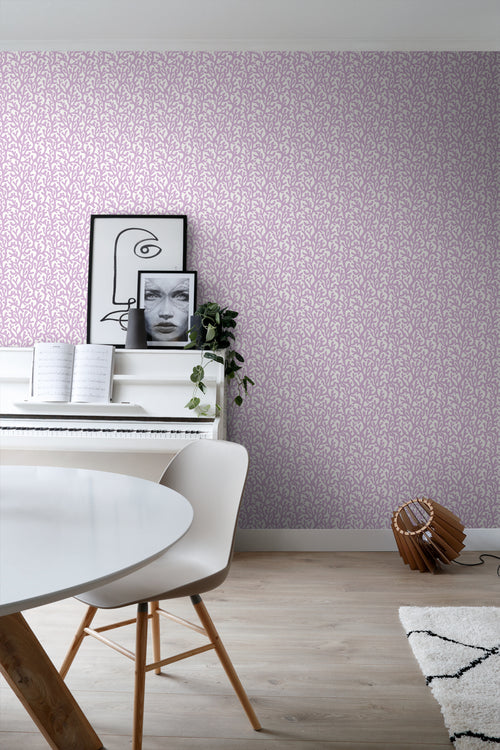 ESTAhome behang koraal paars en wit - 50 x 900 cm - 131011 - vtwonen shop