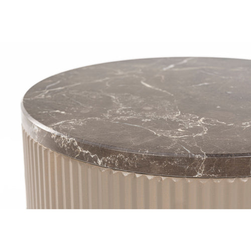 Housecraft Living Anna Bijzettafel Rond 35 cm Beige