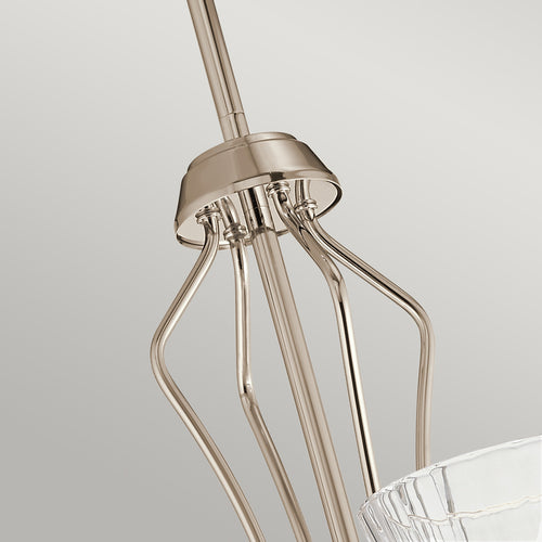 Elstead Kichler Kayva Geïntegreerde LED-plafondlamp met meerdere armen, gepolijst nikkel, 3000K, IP44