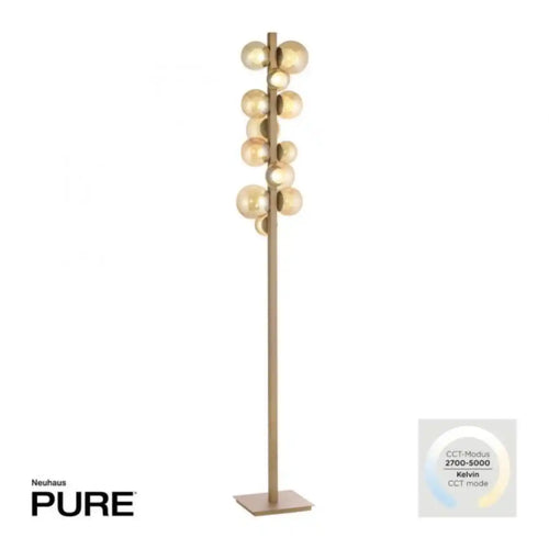 Neuhaus PURE vloerlamp Popup - 12 lichts - 22  x 160   cm - champagne