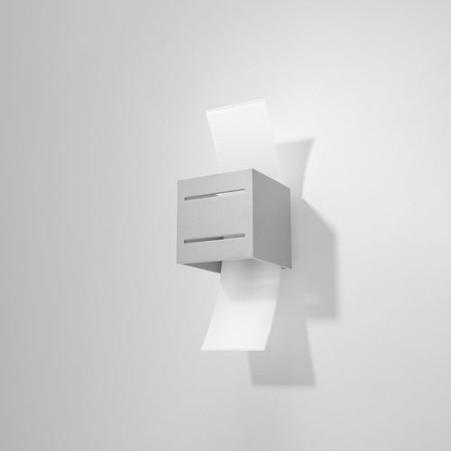 Sollux Lighting Wandlamp LORETO grijs - 10x12x30cm