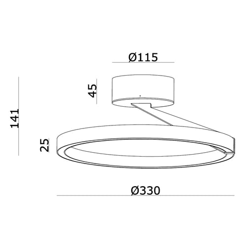 Artdelight Plafondlamp Oregon - Wit