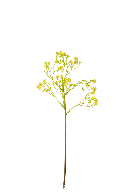 J-Line gypsophila - kunststof  - geel - 6 stuks