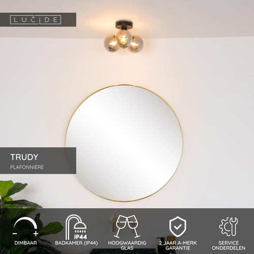 Lucide plafonnière badkamer TRUDY - 3xG9 - Zwart