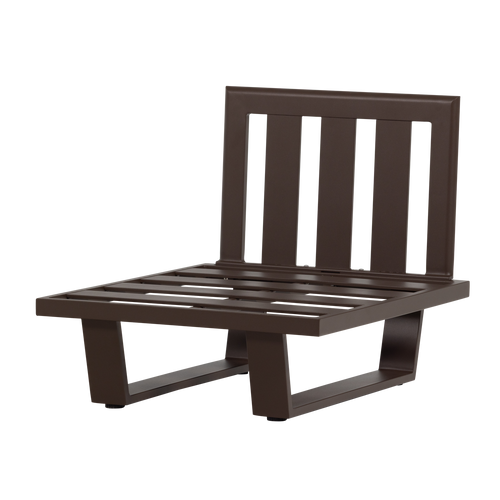 WOOOD loungestoel tuin Bear - Aluminium - Bruin - 91x74x44