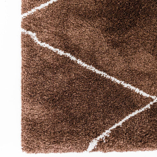 Interieur05 berber vloerkleed Nea- roest/cream - 150 x 80 cm
