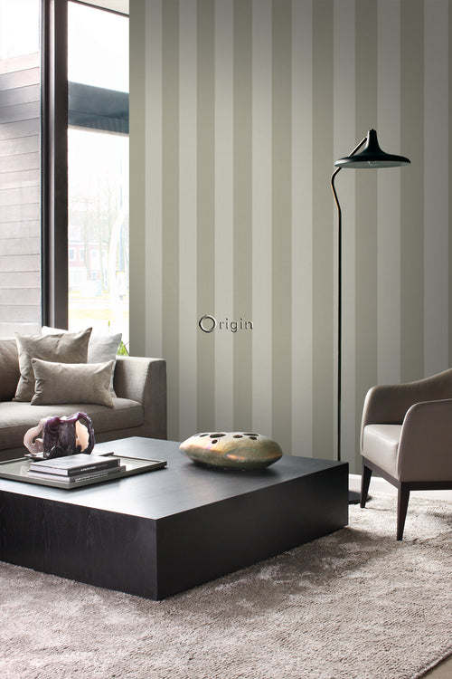 Origin Wallcoverings behang strepen lichtbruin - 53 cm x 10,05 m - 347014 - vtwonen shop