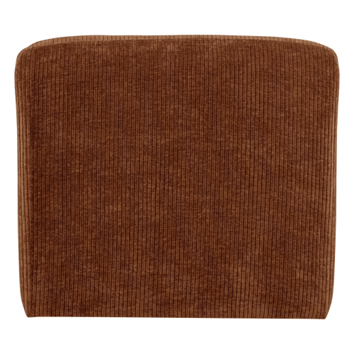 WOOOD 1-zits bank Mojo Base - Ribstof - Roestbruin - 74x84x97