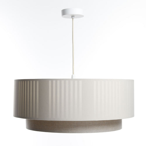bpskoncept hanglamp Lami Line - linnen & crème - Ø50 cm