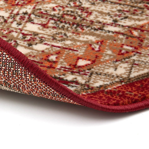 Interieur05 Rond Vintage Vloerkleed Aila Rood/Oranje - 190 x 190 cm - vtwonen shop