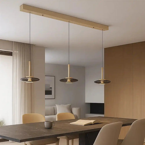 Artdelight hanglamp Madison - 3 lichts - 130  x  200   cm - champagne