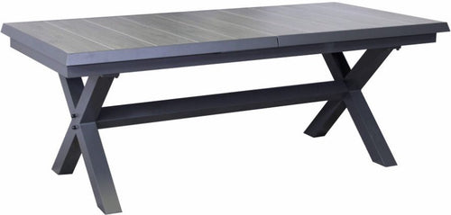 Sens-Line - Monaco Keramiek - Uitschuifbare tuintafel - 207-267cm - Antraciet