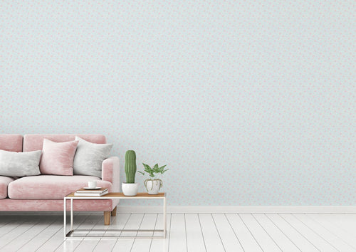 Livingwalls behang bloemmotief blauw, roze en wit - 53 cm x 10.05 m - AS-390671 - vtwonen shop