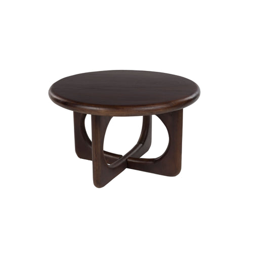 Housecraft Living Jani Salontafel Rond 60 cm Mangohout Donkerbruin