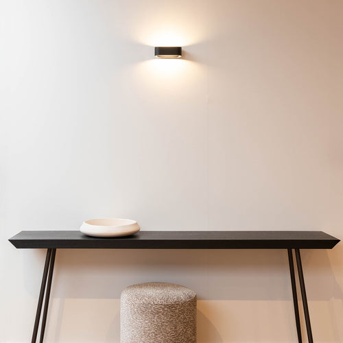 Atmooz wandlamp Lily - zwart - 16 x 7 x H 6 cm - geïntegreerde led