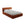 LaMiaSofa Bed met opbergruimte Roma - velours - taupe - 160x228x82