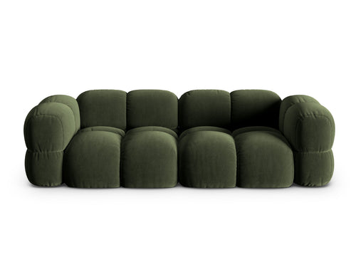 Cosmopolitan Design Bank Loretto 4-zits, flueel groente - 100x250x68cm