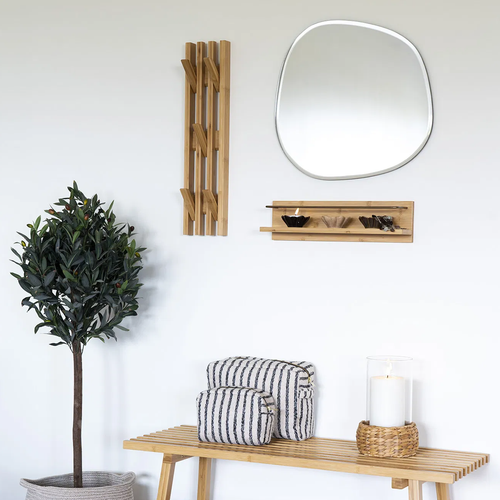 Artichok Rijk Bamboe Houten Wandkapstok 5 Haken - Naturel - vtwonen shop