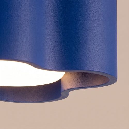 Sollux Lighting Plafondlamp OVIO 1 ultramarijn Gx53 - 12x12x6cm