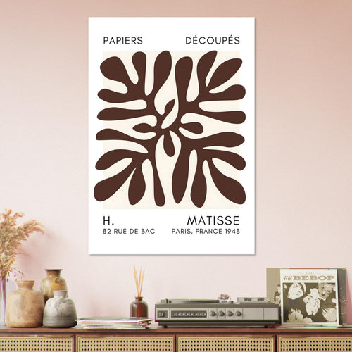 Artfulprints  Matisse - Deep ocean brown   poster 70x100 cm - vtwonen shop