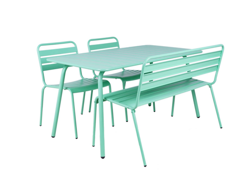 MaximaVida metalen tuinset Max cactus 150 cm – 1 tafel met 2 stoelen en 1 bank - vtwonen shop