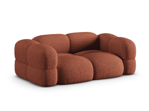 Cosmopolitan Design Bank Loretto 3-zits, structurele stof koraal - 100x210x68cm