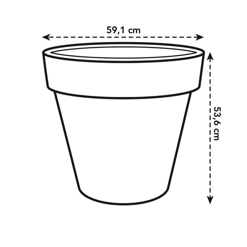 elho pure round 60 antra | Bloempot | Tijdloos