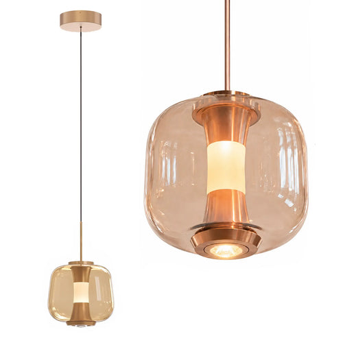 Freelight hanglamp Rosa - 1 lichts - 21  x 180   cm - rosé goud