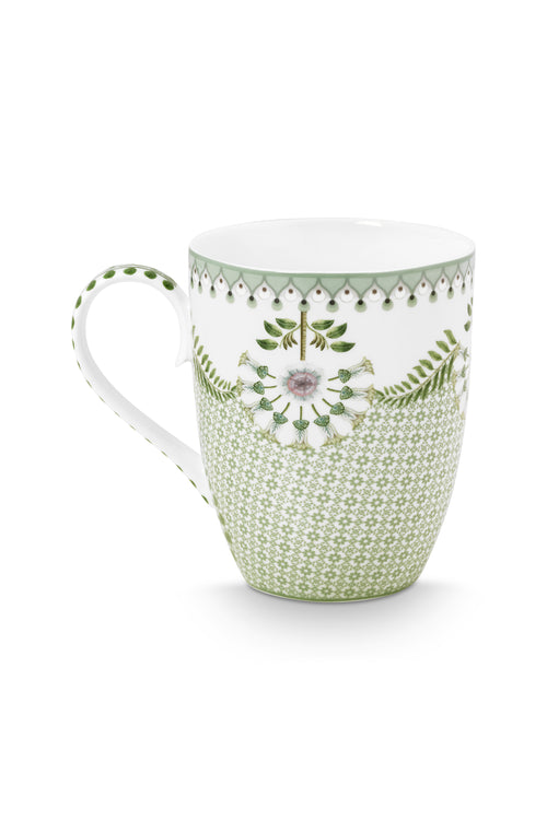 Pip Studio - Grote Mokken - Lily & Lotus - Tiles - Lichtgroen - Set van 6