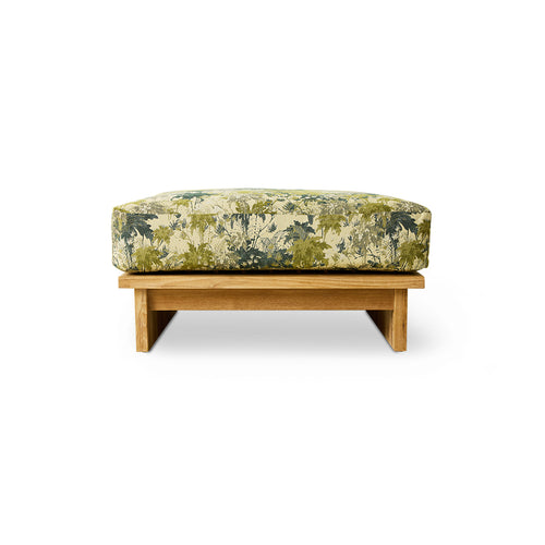 HKLIVING Outdoor hocker teak – botanical - vtwonen shop