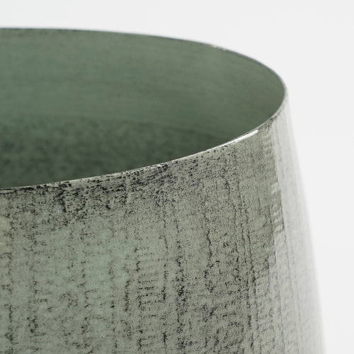 Mica Decorations Benson Bloempot - H32 x Ø37 cm - Metaal - Lichtgrijs - vtwonen shop