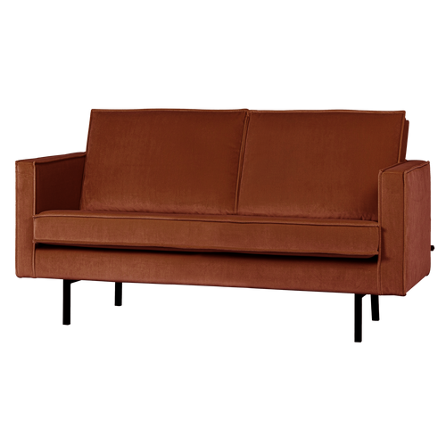 WOOOD 2-zits bank Rodeo - Velvet - Roest - 85x150x86