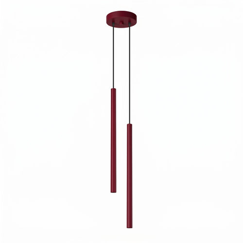 Sollux Lighting Hanglamp PASTELO 2 bordeaux - 15x15x118cm