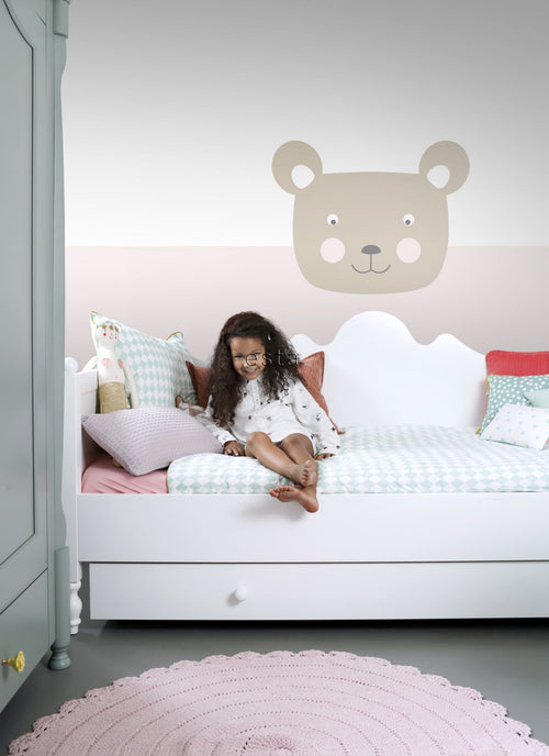 ESTAhome muursticker dierenkoppen beige - 70 x 55 cm - 158972 - vtwonen shop