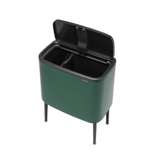 Bo Touch Bin, met 2 binnenemmers, 11 + 23 liter - Pine Green - vtwonen shop