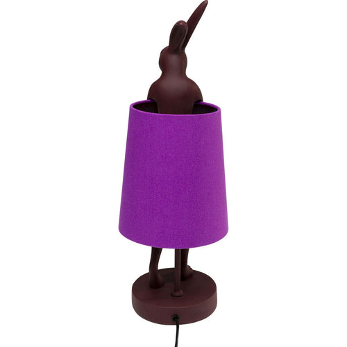 Kare Design tafellamp Animal - konijn - 50cm - bordeaux en paars